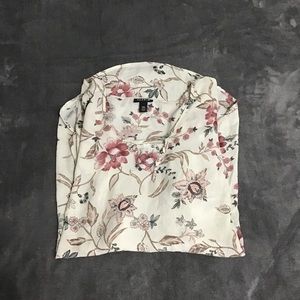 Torrid floral sleeveless blouse